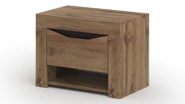 Тумба прикроватная "Паола" (ТП 701 Венге/Дуб крафт золото 600*450*372)